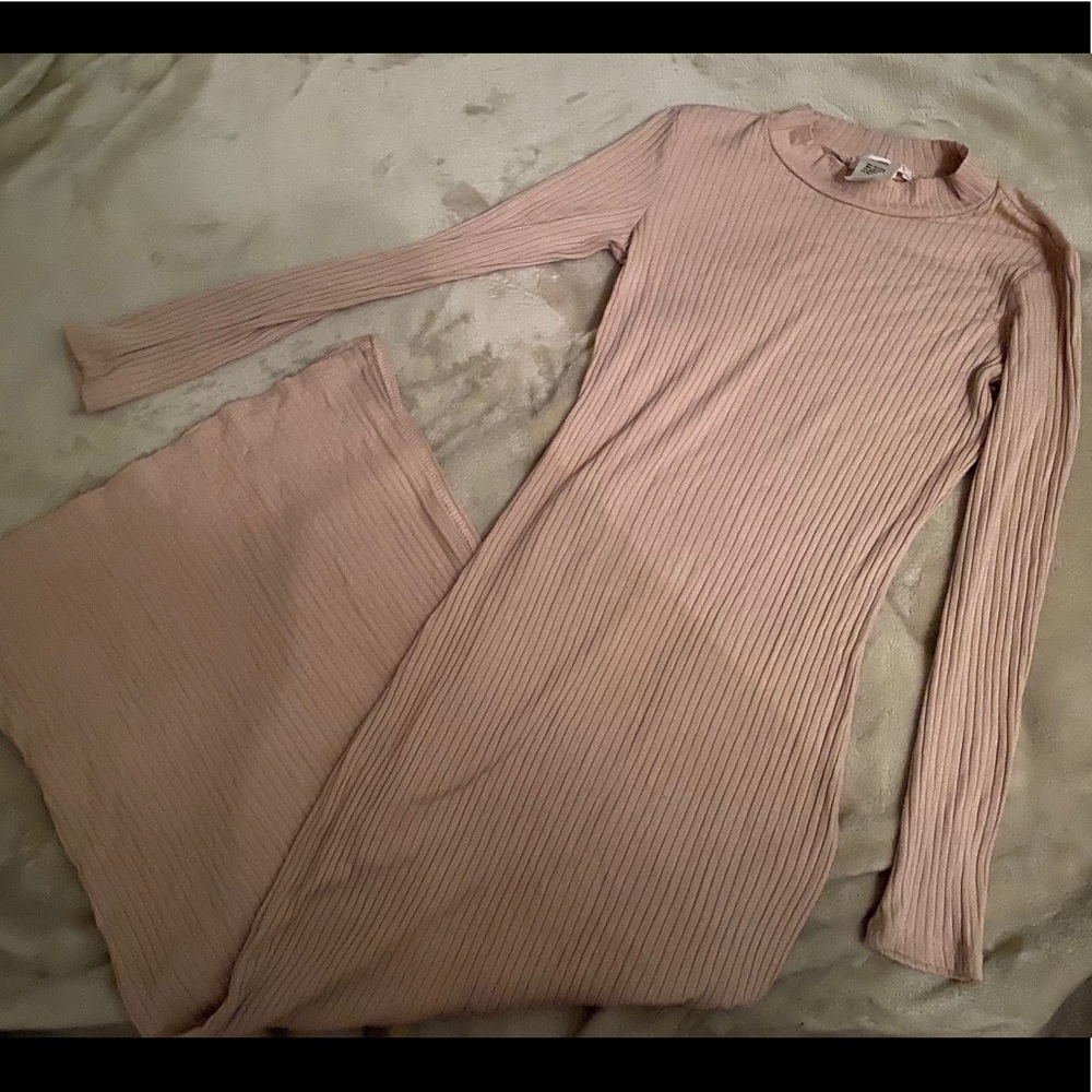 Cream bodycon style dress